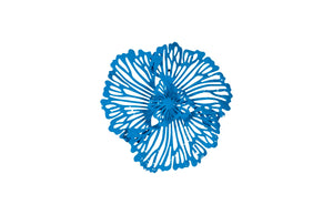 Phillips Collection - Flower Wall Art, Extra Small, Blue, Metal - TH109687