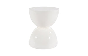 Phillips Collection - Totem Stool, White Gel Coat, LG - PH67718