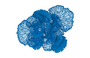 Phillips Collection - Flower Wall Art, Large, Blue, Metal - TH101837