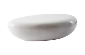 Phillips Collection - River Stone Coffee Table, Gel Coat White, Large - PH67484
