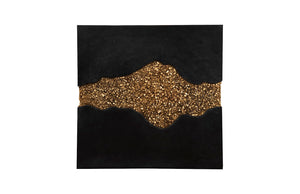 Phillips Collection - Geode Texture Panel Black And Gold, Wall Decor - PH105375