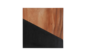 Phillips Collection - Geometry Wood Wall Tiles, Chamcha Wood, Natural, Black - TH99990
