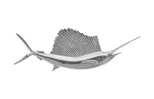 Phillips Collection - Sail Fish Wall Sculpture, Resin, Silver Leaf - PH100658