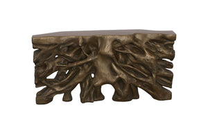 Phillips Collection - Square Root Console Table, Resin, Antique Bronze Finish - PH79052