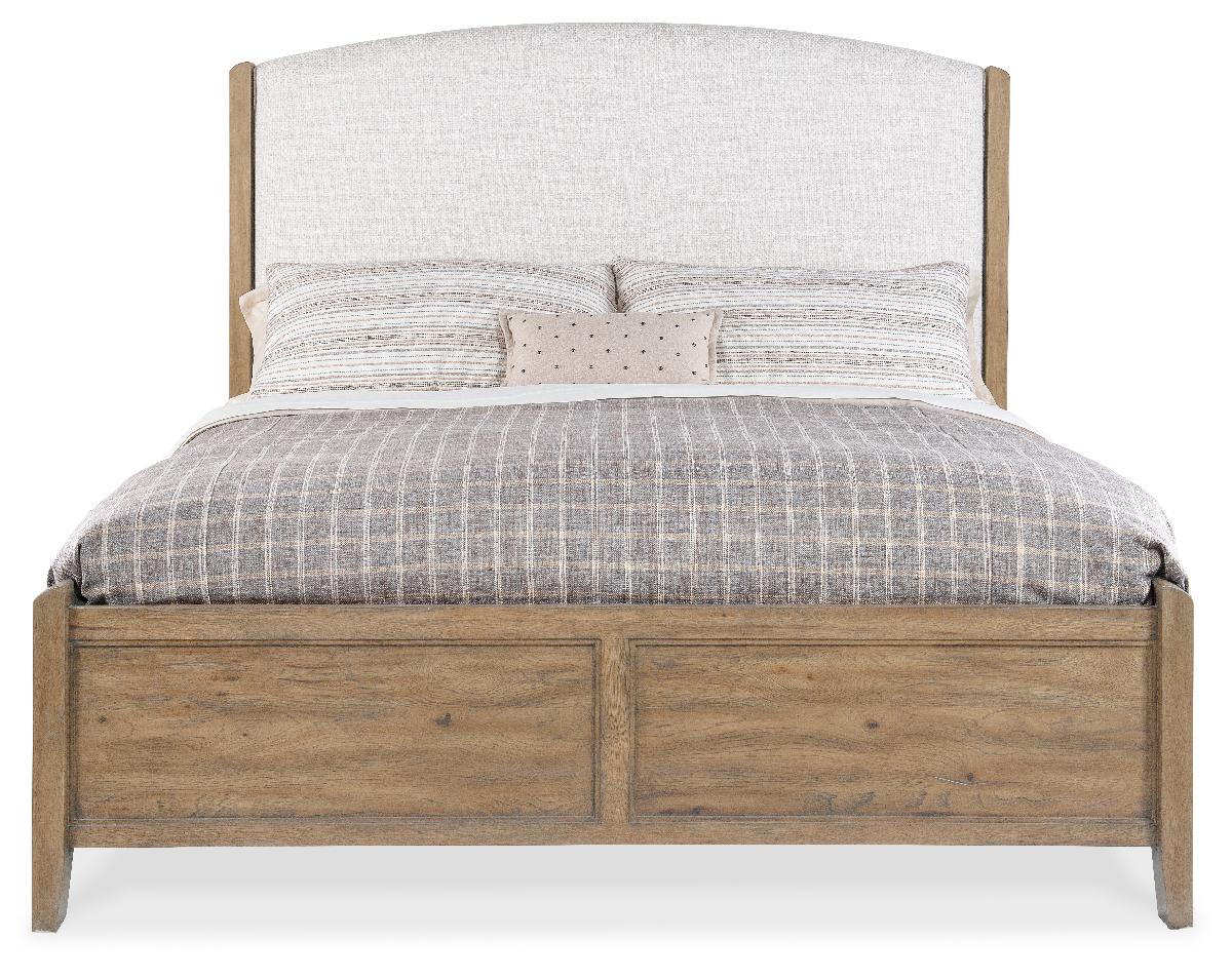 Vineyard Row King Upholstered Bed | Hooker Furniture - 6952-90866-80