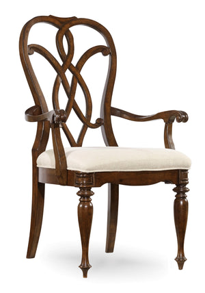 Hooker Furniture - Leesburg Splatback Arm Chair - Hooker Furniture - 5381-75300