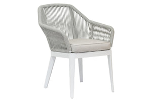 Sunset West - Miami Dining Chair in Echo Ash w/ Self Welt - Frost - SW4401-1-EASH-STKIT