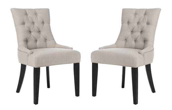 Safavieh Abby 19''H Tufted Side Chairs (Set Of 2), MCR4701 - Taupe