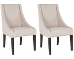 Safavieh Britannia 19''H Kd Side Chairs (Set Of 2), MCR4702 - Taupe