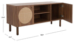 Safavieh Ophelia 2 Door 2 Shelf Media Stand, MED9615 - Walnut 