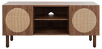 Safavieh Ophelia 2 Door 2 Shelf Media Stand, MED9615 - Walnut 