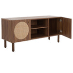 Safavieh Ophelia 2 Door 2 Shelf Media Stand, MED9615 - Walnut 