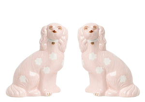 The Enchanted Home Pink Staffordshire Dogs