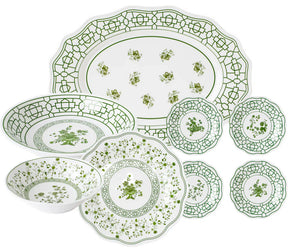 The Enchanted Home Spring Green Melamine Dinnerware Collection