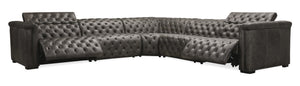 Hooker Furniture - Savion Grandier 5 pc Sectional w/2 PWR Recline PWR Headrest - SS434-G5PS-096