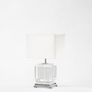 Decorative Crafts Pyra Crystal & Nickel Lamp - 8413