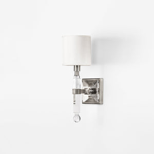 Decorative Crafts Sola Crystal & Nickel Sconce - 8410
