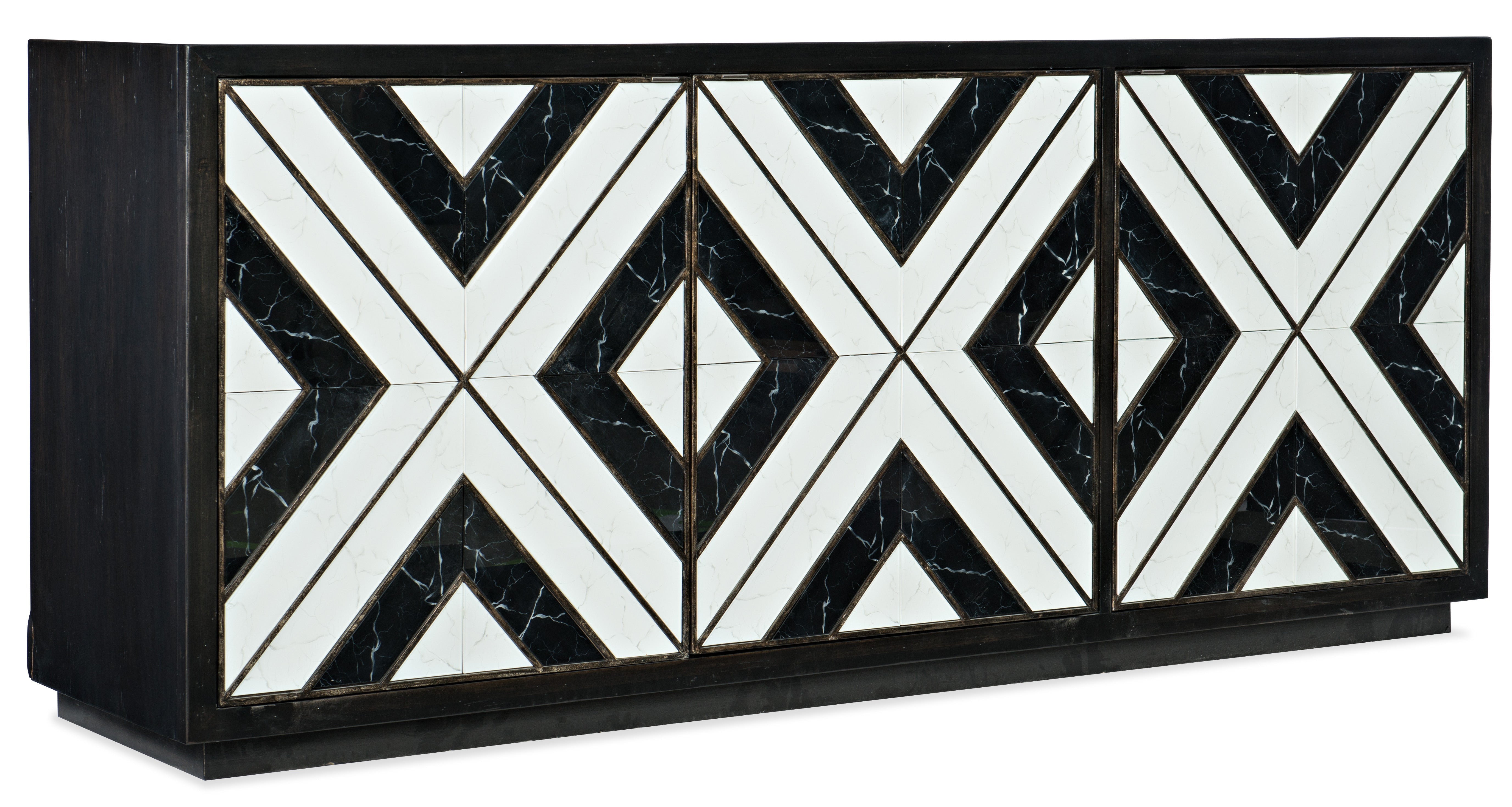 Sanctuary Noir Et Blanc Entertainment Console | Hooker Furniture - 5875-55480-00