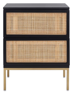 Safavieh Zadie 2 Drawer Rattan Nightstand, NST5007