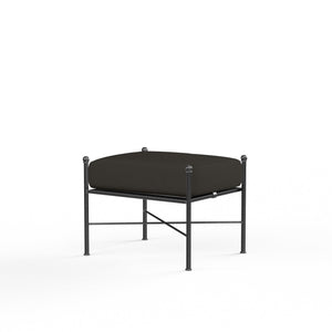 Sunset West - Provence Ottoman w/ Sunbrella Fabric - Pewter Finish - SW3201-OTT
