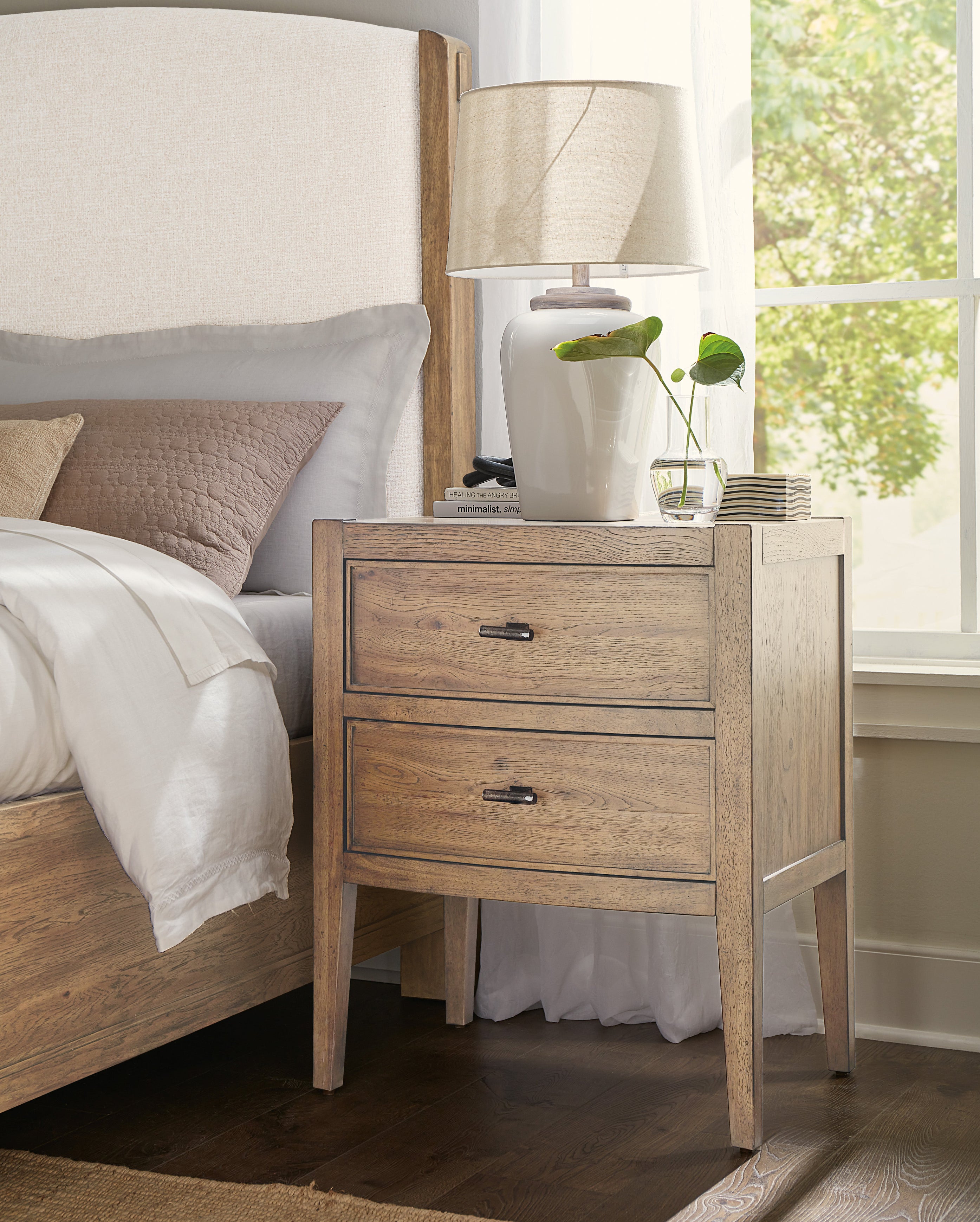 Vineyard Row Two Drawer Nightstand | Hooker Furniture - 6952-90016-80