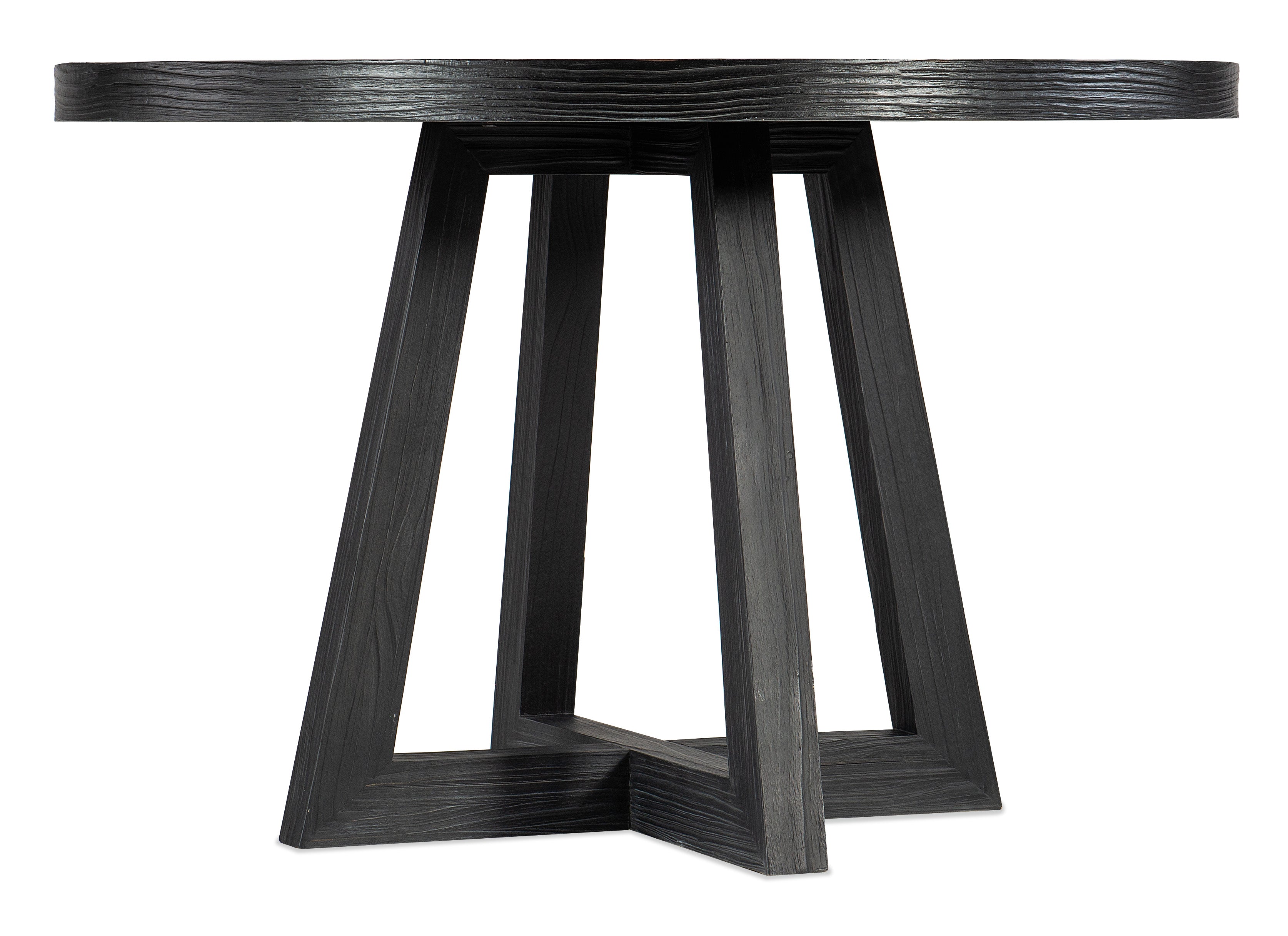Chapman Shou Sugi Ban Petite Round Dining Table | Hooker Furniture - 6033-75201-99