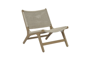 Sunset West - Coastal Teak Cushionless Accent Chair - SW5502-21LB