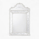 Ornate Murano glass mirror.