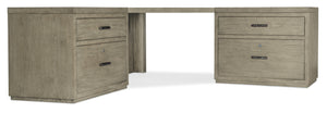 Hooker Furniture - Linville Falls Corner Desk with Two Lateral Files - 6150-10938-85