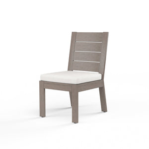 Sunset West - Laguna Armless Dining Chair in Canvas Flax, No Welt - Driftwood - SW3501-1A-FLAX-STKIT