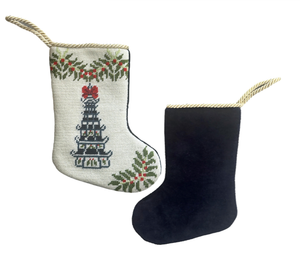 The Enchanted Home The Christmas Pagoda Needlepoint Stocking (2 Sizes)