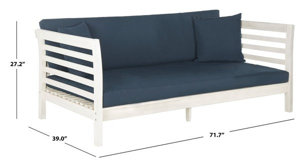 Safavieh Malibu Day Bed , PAT6725 - Antique White / Navy