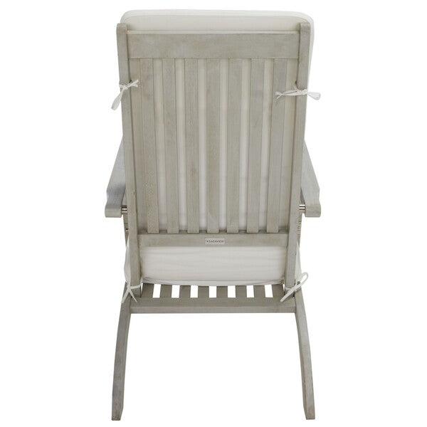 Safavieh Palmdale Lounge Chair, PAT7015 - Grey / Beige / Navy White