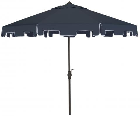 Safavieh Zimmerman 9 Ft Market Umbrella , PAT8000 - Navy