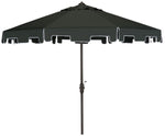 Safavieh Zimmerman 9 Ft Market Umbrella , PAT8000 - Dark Green