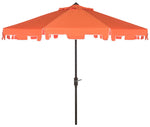 Safavieh Zimmerman 9 Ft Market Umbrella , PAT8000 - Orange / White