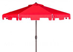 Safavieh Zimmerman 9 Ft Market Umbrella , PAT8000 - Red / White