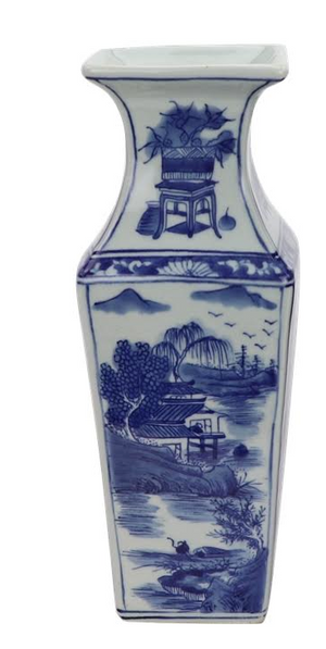 The Enchanted Home Mini Square Village Scene Bud Vase