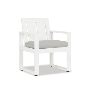 Sunset West - Newport Dining Chair in Cast Silver, No Welt - Frost - SW4801-1-SLVR-STKIT