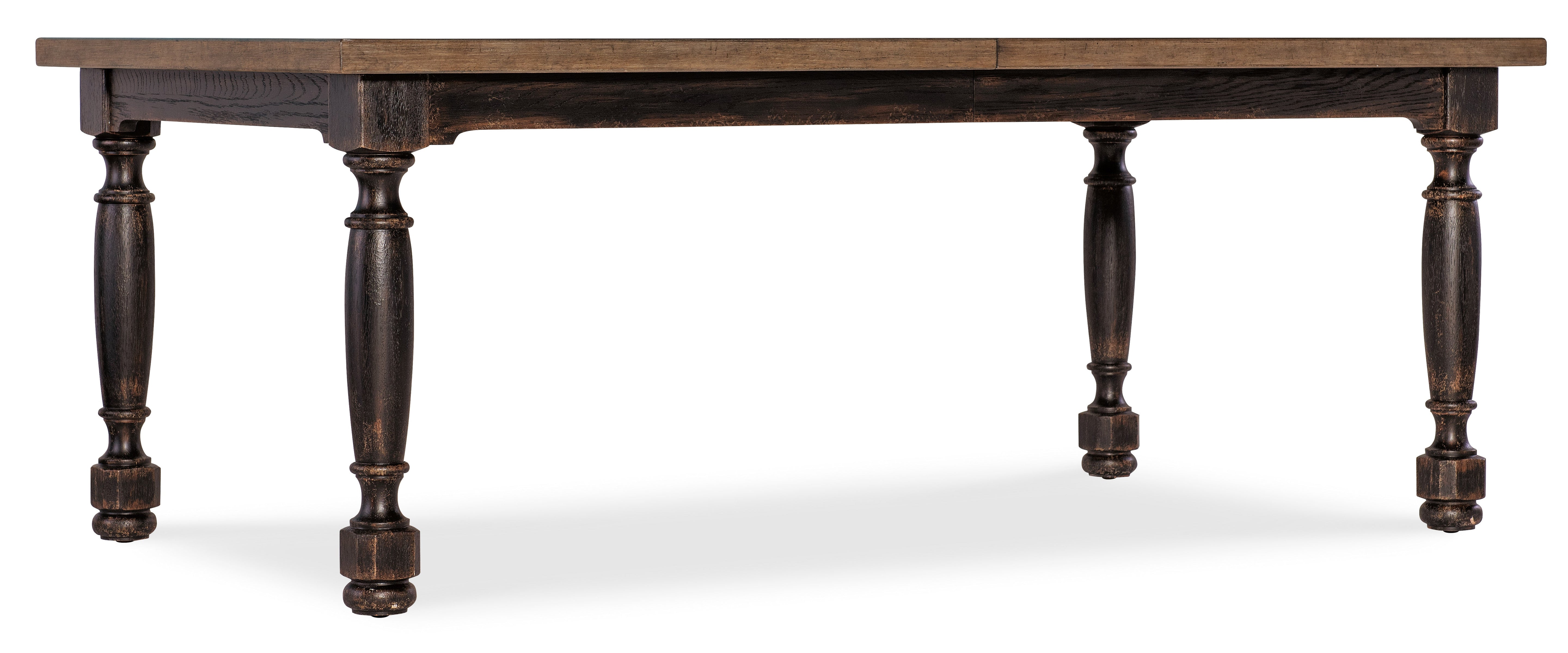 Americana Leg Dining Table w/1-22in leaf | Hooker Furniture - 7050-75200-89