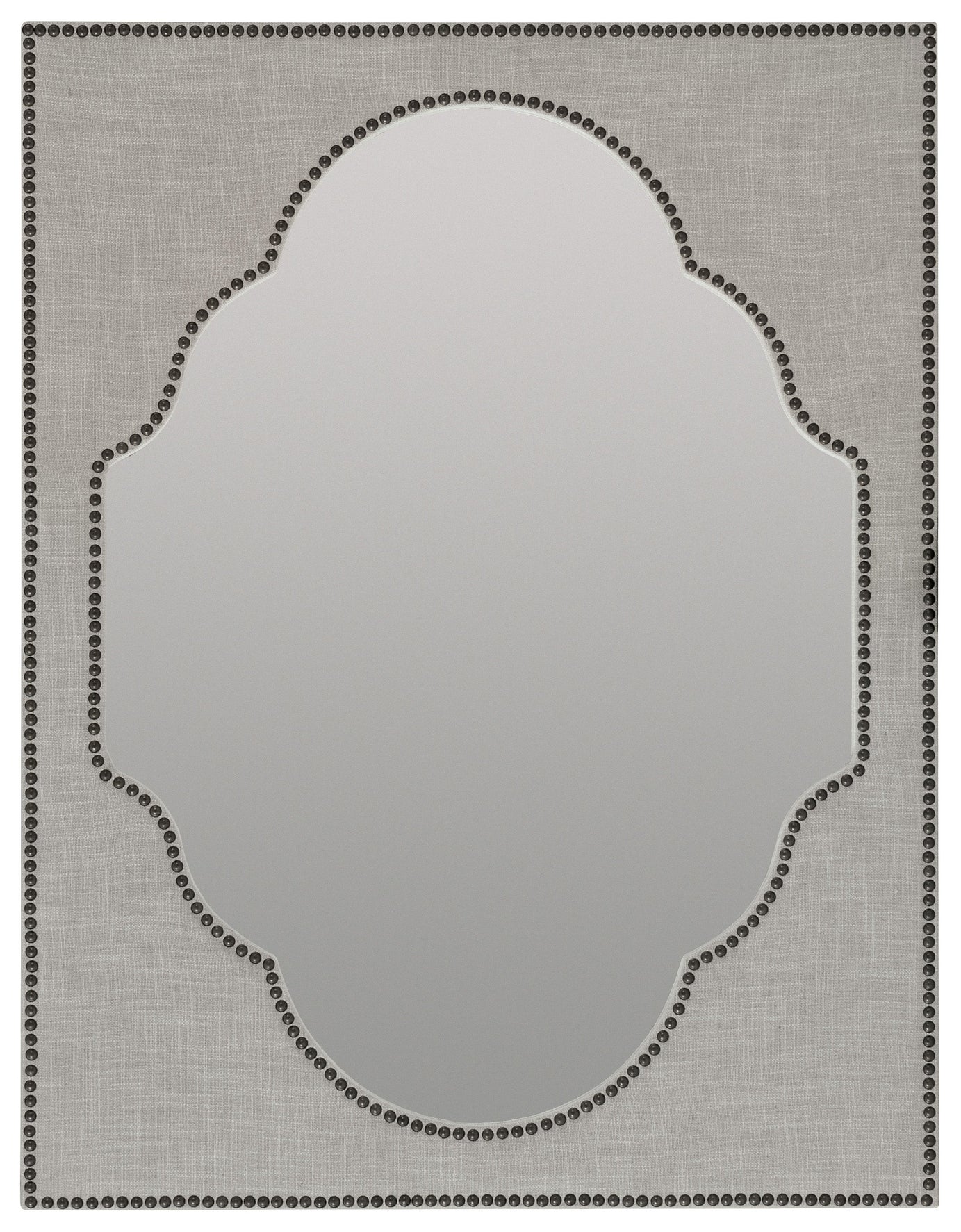 Boheme Nourmand Linen Wrapped Mirror | Hooker Furniture - 5750-90008-GRY