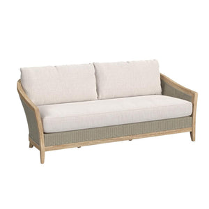 Sunset West - Cambria Sofa in Canvas Canvas w/ Self Welt - Light Wood Finish - SW5801-23-CCAN-STKIT