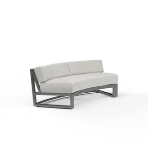 Sunset West - Redondo Curved Sofa in Cast Silver, No Welt - Slate - SW3801-CRV-SLV-STKIT