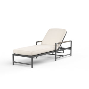 Sunset West - Pietra Chaise in Echo Ash, No Welt - Graphite - SW4601-9-EASH-STKIT