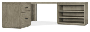 Hooker Furniture - Linville Falls Corner Desk with File and Open Desk Cabinet - 6150-10933-85