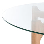 Safavieh Couture Ruthanne Round Glass Dining Table