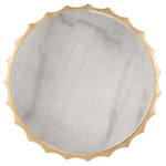 Safavieh Couture Elodie Gold Side Table - Gold Leaf / White
