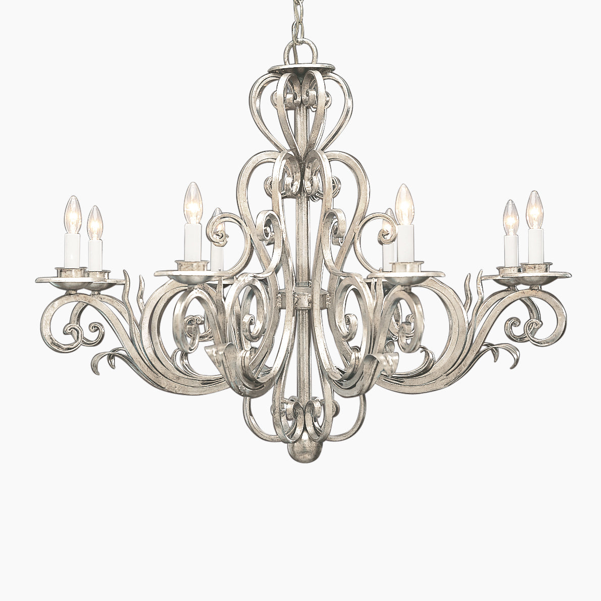 Decorative Crafts Avena Silver Chandelier