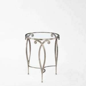 Decorative Crafts SIMONA Silver Table - FFB7