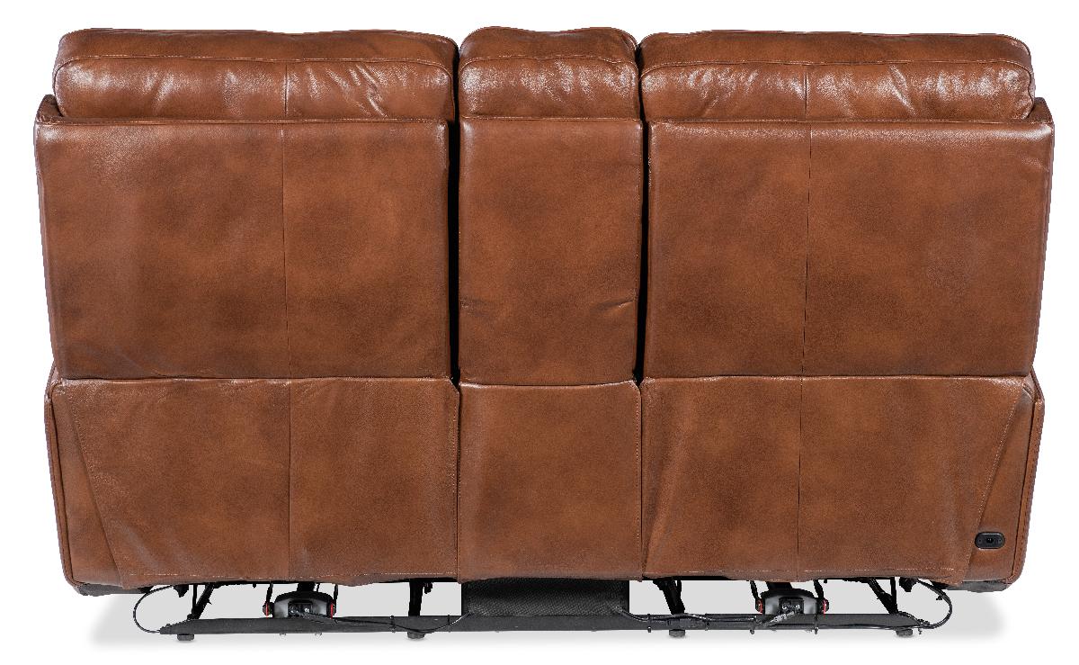 Crosby Zero Gravity Power Console Loveseat with Power Headrest and Lumbar | Hooker Furniture - SS741-PHZL2C-080